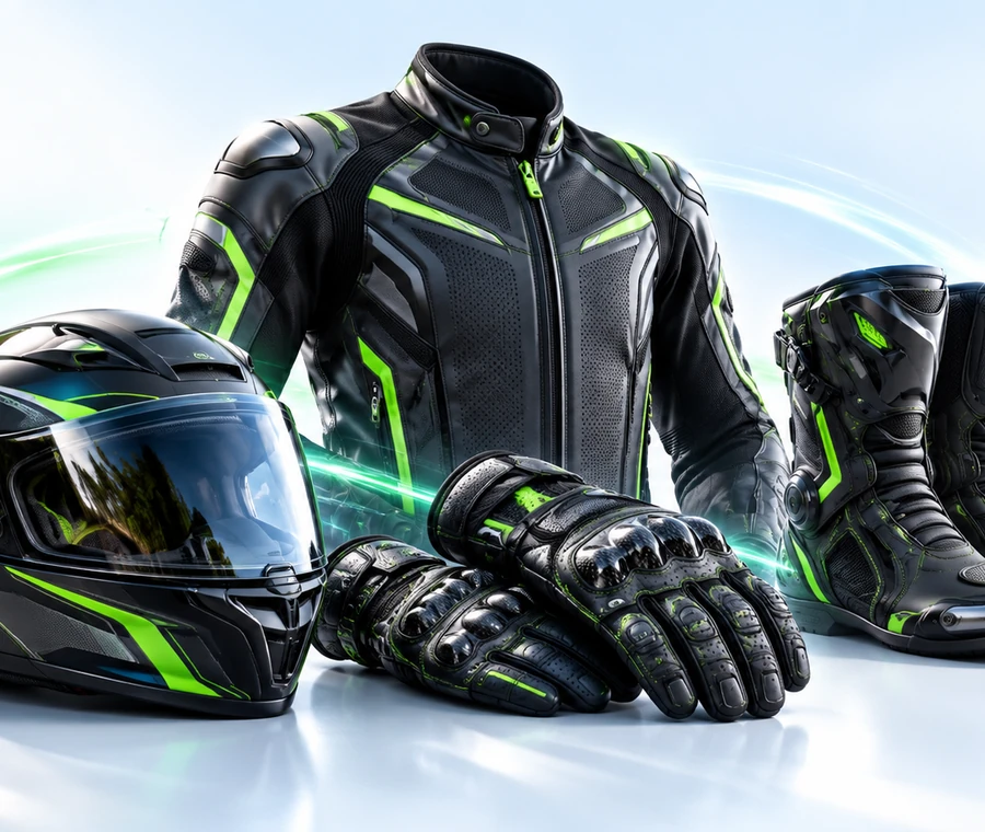 Illustration équipement du motard