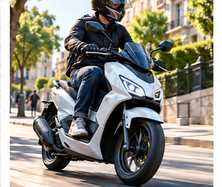 Illustration assurance scooter