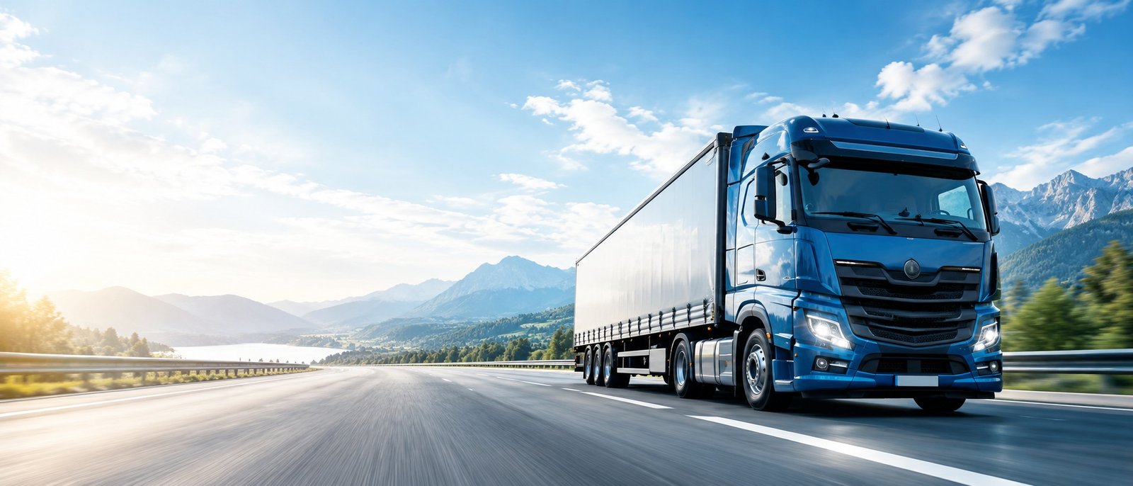 Camion sur autoroute